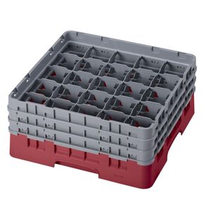 Cambro H174mm Cranberry 25 Compartment Camrack - 1
