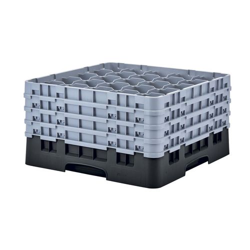 Cambro H238mm Black 25 Compartment Camrack - 1