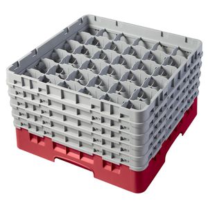 Cambro H279mm Red 36 Compartment Camrack - 1