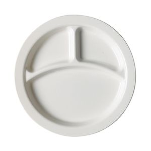 Cambro Diameter229mm White Three-Compartment Plate - 1