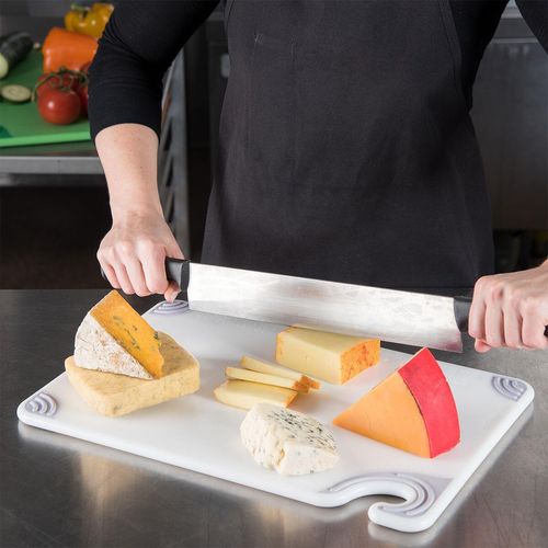 San Jamar White 9x12 Saf-T-Grip® Cutting Board - 5