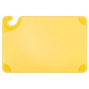 San Jamar Yellow 9x12 Saf-T-Grip® Cutting Board - 1