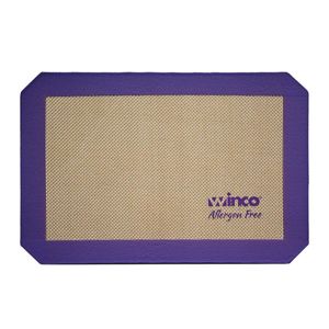 Winco 1/4 Allergen-Free Purple Silicone Baking Mat - 1