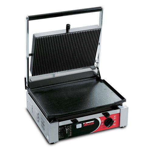 Sirman Cort Large Flat/Ribbed Single Panini Grill - 1