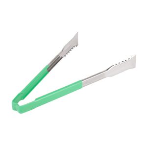 Vollrath Green One-piece Kool-Touch VersaGrip Tong 305mm - 1