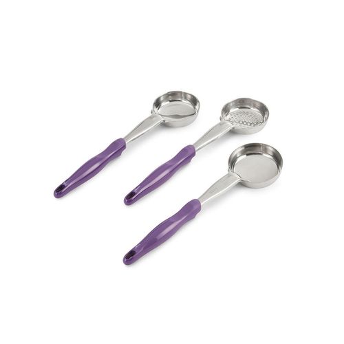 Vollrath 4oz Purple Allergen Solid Spoodle - 2
