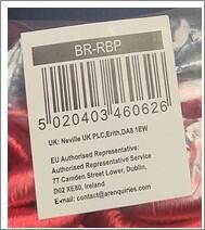 Barrier Rope Red- Brass Plated Ends - BR-RBP - 8