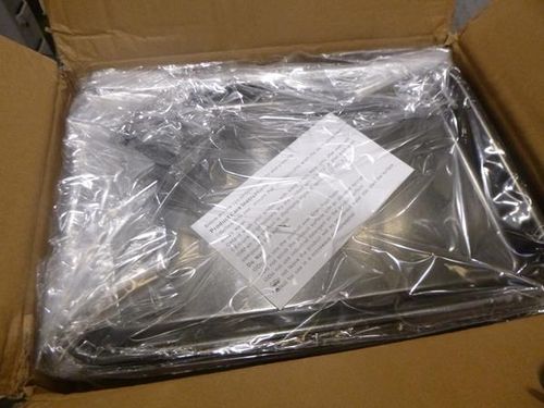 GenWare Black Vintage Steel Tray 31.5 x 21.5cm (Pack of 12) - SST3121BKV - 8