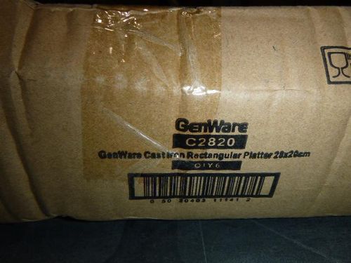 GenWare Cast Iron Rectangular Platter 28 x 20cm (Pack of 6) - C2820 - 9