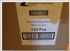Enamel Mug Red 36cl/ 12.5oz (Pack of 12) - 50018RED - 8
