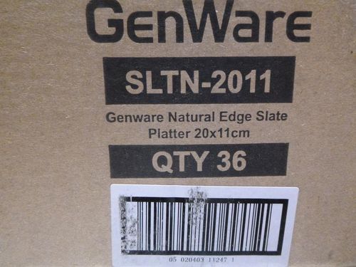 Genware Natural Edge Slate Platter 20 X 11cm (Pack of 12) - SLTN-2011 - 6