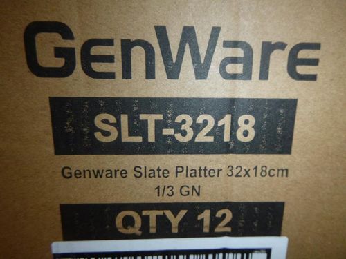 Genware Slate Platter 32 X 18cm 1/3 GN (Pack of 6) - SLT-3218 - 5