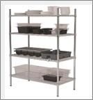 GenWare 4 Tier Wire Racking 183 x 45 x 183cm - 222-7218 - 2