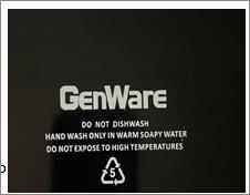 Gengrip 11 Round Non-Slip Tray Black - GG1100BLK - 11