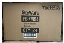 GenWare Kava White Stoneware Ribbed Plate 18cm (Pack of 6) - PR-KWR18 - 6