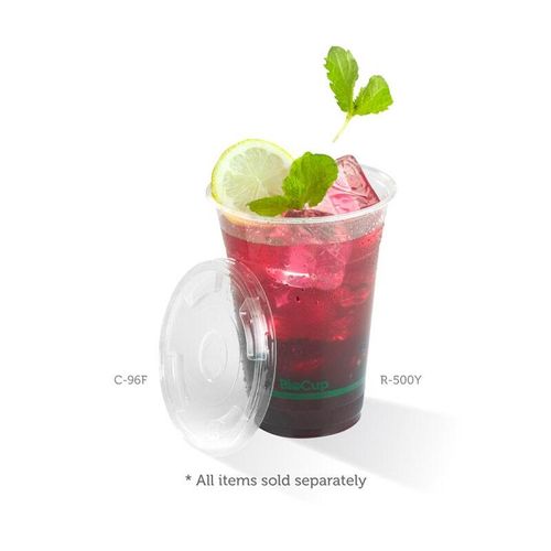 BioPak 500ml Clear PLA BioCups (Pack of 1,000) - R-500Y-UK - 7