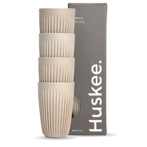 BioPak 12oz HuskeeOriginal 4-Pack Natural (X12) (Pack of 48) - HC12N48-E-UK - 1