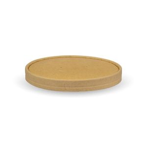 BioPak Kraft Lid To Fit 500/750/1,000ml Kraft Salad Bowl (Pack of 400) - BB-BLL-148-PAPER-UK - 3