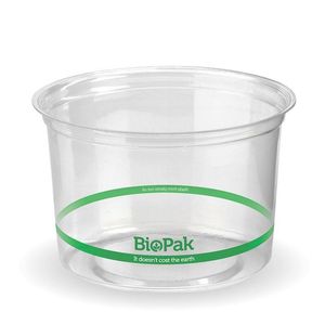 BioPak 500ml Clear PLA BioBowls (Pack of 500) - P-500-UK - 1