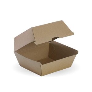 BioPak Large Burger BioBoard Box (Pack of 150) - BB-BURGER-BOX-LARGE-UK - 1