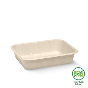 BioPak 500g Plant Fibre Produce Tray (Pack of 500) - B-TRAY-500G-PF-UK - 1