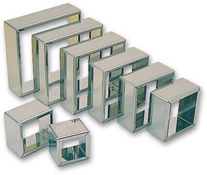 Matfer Set Of 8 Stainless Steel Square Cutters 4-11cm - 11718-01 - 1