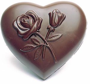 Mould Tray 275x205 4 Cavities For 2 Hearts With Flowers - 12709-07 - 1