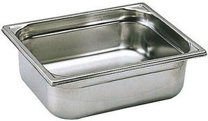 Bourgeat Stainless Steel Gastronorm Container - Without Handles - Gn 1/2 Depth 2cm - 12437-07 - 1