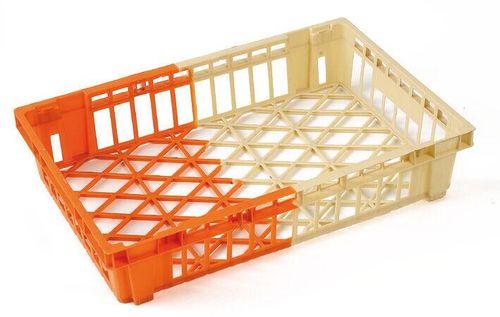 French Pastry Basket 600x400 Orange/ivory Height 12cm - 10623-01 - 1