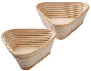 Triangular Moulded Rattan Banneton Basket 18x8.5cm - 10769-01 - 1