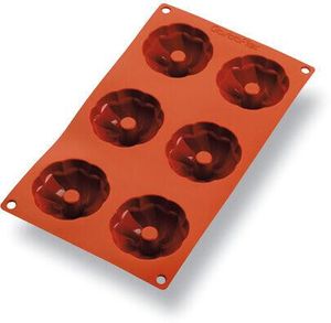 Gastroflex Mould Tray Gn 1/3 325x176 6 Mini-kouglof Cakes 7.2x3.6cm - 10582-01 - 1
