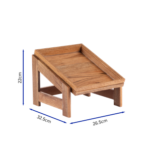 Bonzer 1-Tier Stand GN 1/2 - Oak 26.5 x 32.5 x H 22 cm - 13101-01 - 3