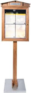 Rustic 4-sheet Led Menu Holder And Stand - 012610 - 1