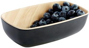 Frida Salad Bowl Wood/black Rectangle 50 Cl 17.6 X 10.8cm - 060734 - 1