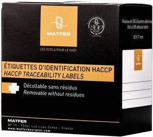 Box Of 250 Water Soluble Labels 7.1x5.1cm - 257140 - 1
