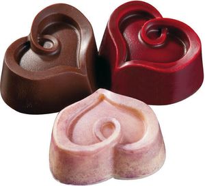 Mould Tray 275x175 For 30 Heart Bonbons 25 Mm - 380269 - 1
