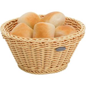 Round Polypropylene Bread Basket Ø 18cm Beige - 573497 - 1