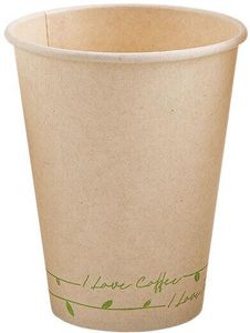 Box Of 1,000 (20 Bags Of 50) Biokup Fibre Cups Ø 90 Mm 43 Cl - 702236 - 1