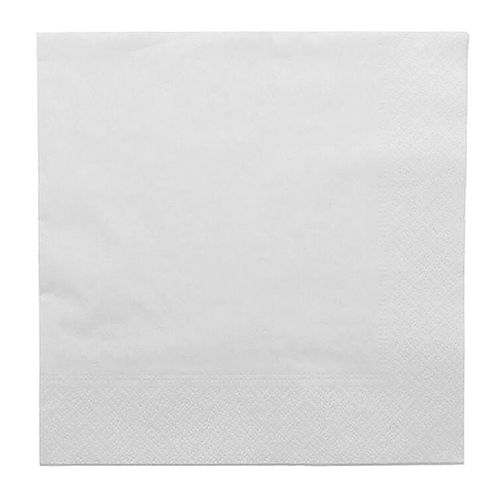 Packet Of 100 2 Ply Paper Napkins 40x40cm, White - 723830 - 1