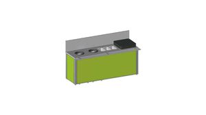 Pre-sorting Table - H 83cm - Legs - No Door - Rear Access - 858260 - 1