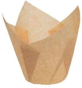Box Of 200 Tulipcup Greaseproof Paper Liners Ecru Ø 50 H 80 Mm - 923234 - 1