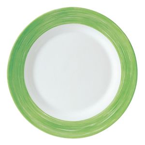 Arcoroc Brush Side Plates Green 155mm (24 Pack) - JK565 - 1