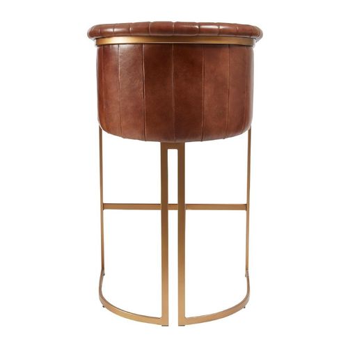 Nolan Leather Bar Stool Pecan Brown - JM479 - 3