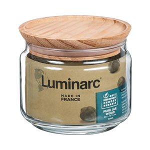 Luminarc Pure Jars & Wood Lids 500ml (6 Pack) - JK610 - 3