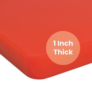 Chopping Board 18In X 12In X 1In Red - SXCB1812R-25 - 1