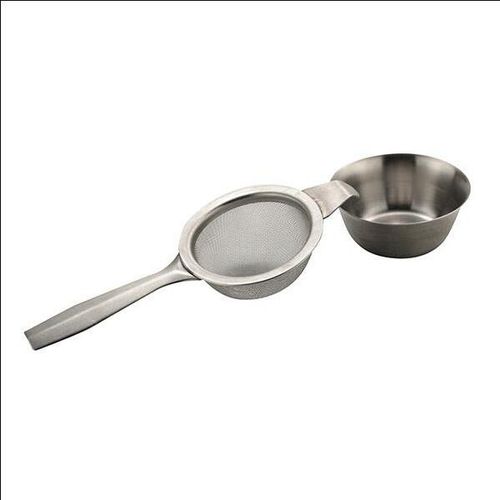 Tea Strainer Single Arm With Drip Bowl - 11109 - 1