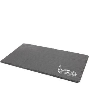 Custom Branded Natural Edge Slate Platter (25x13cm) - C4193 - 1