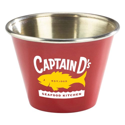 Custom Branded 2.5oz Stainless Steel Ramekin (Blue, Red, Yellow & Black) - C5440 - 3