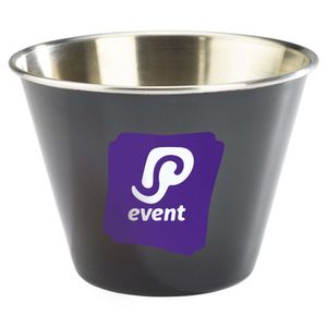 Custom Branded 12oz Stainless Steel Ramekin - (Blue, Red, Yellow & Black) - c5443 - 3