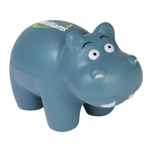 Custom Branded Stress Hippo - S0162 - 2